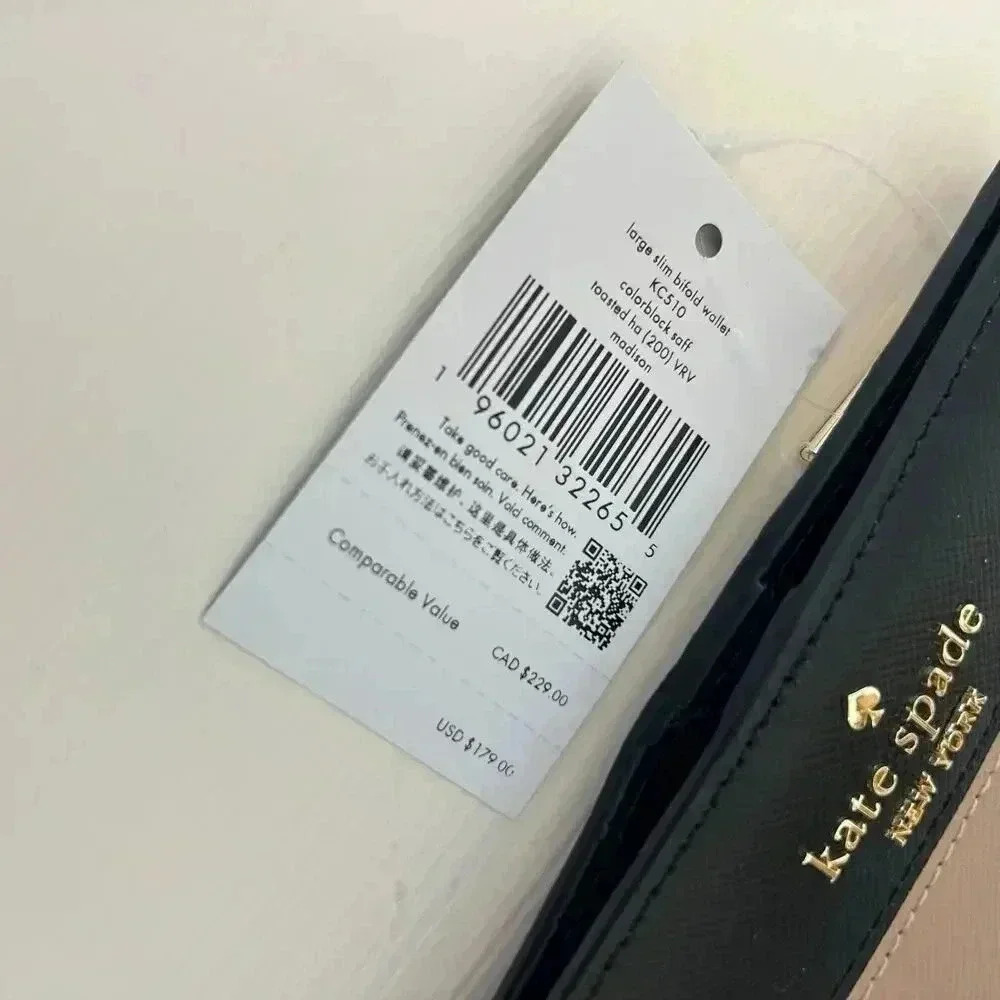 Kate Spade Madison Large Slim Bifold Wallet - Picture 3 of 4